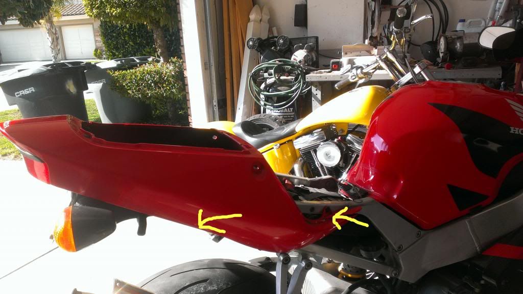 How to remove the tail faring on a 929rr - CBR Forum ... 04 cbr 600rr wiring diagram 