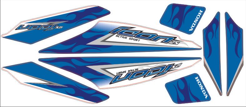 Jual stiker sepeda montor full body murah meriah kawasan surabaya