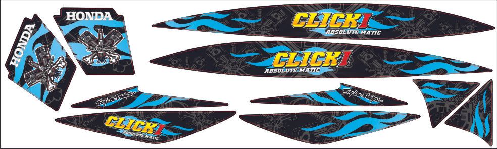 Jual stiker sepeda montor full body murah meriah kawasan surabaya