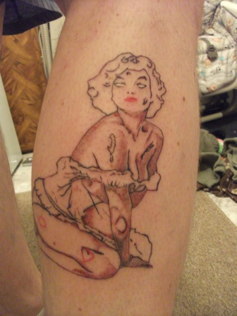 his pinup zombie tattoo