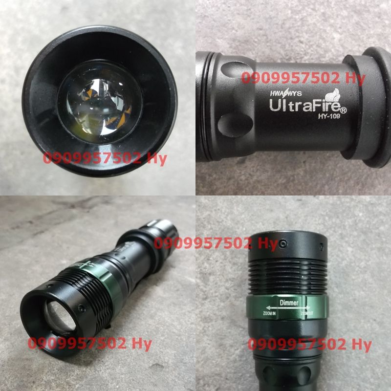 Đèn pin siêu sáng ultra fire, police đầy đủ phụ kiện - 7