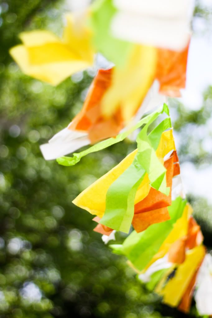 wedding paper flags