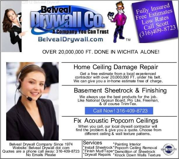 Wichita Kansas Drywall Ceiling Rapair