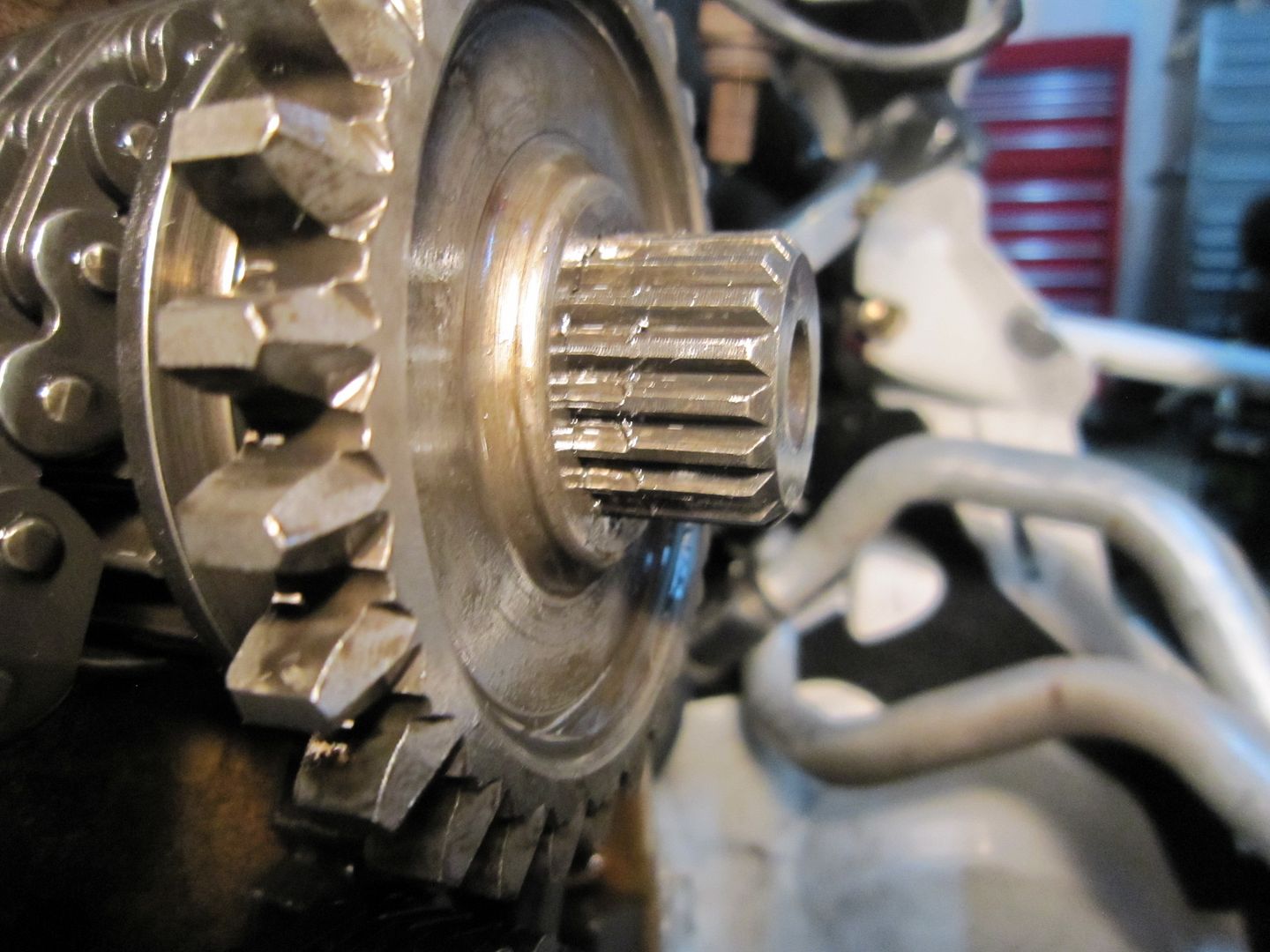 Jackshaft stripped on XF Turbo How do I get forward motion