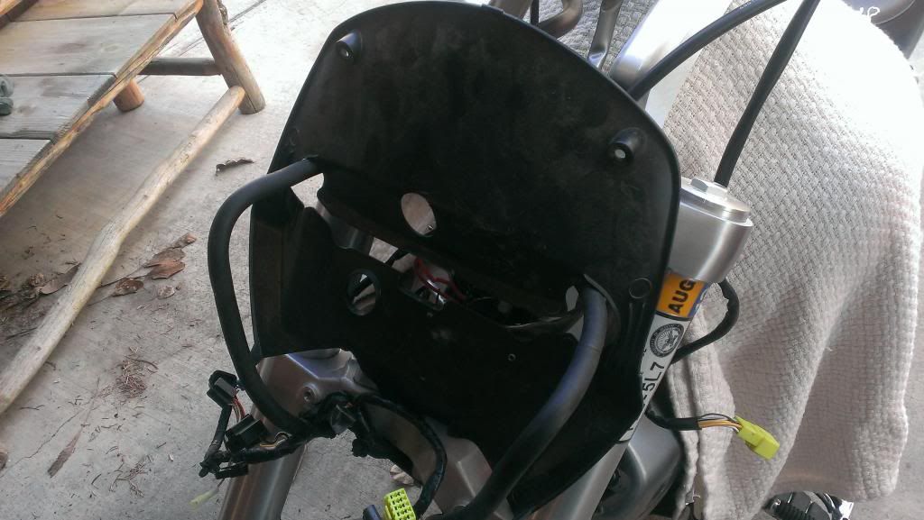 factory looking tach relocation mod M109 Rider Forums