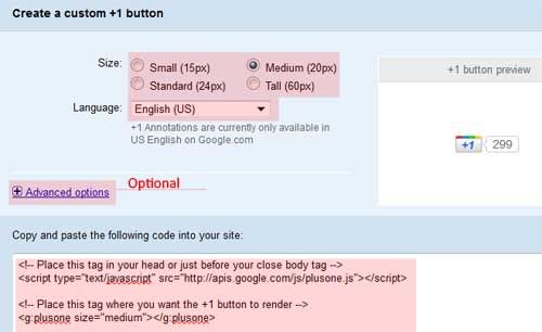 google 1 button. How to Add Google +1 Button to