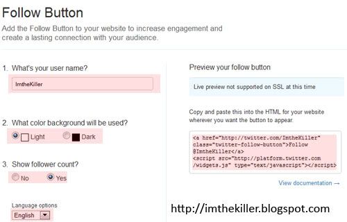 Blogger Follow Button