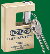 click to see an example of a close-shackle padlock