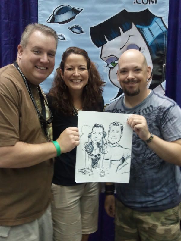 Howie Noel Caricatures at Baltimore Comic-Con 2011