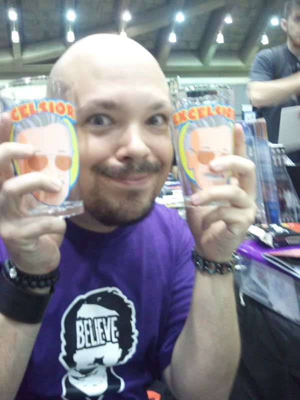 Howie with Stan Lee Collectible Cups at Baltimore Comic-Con