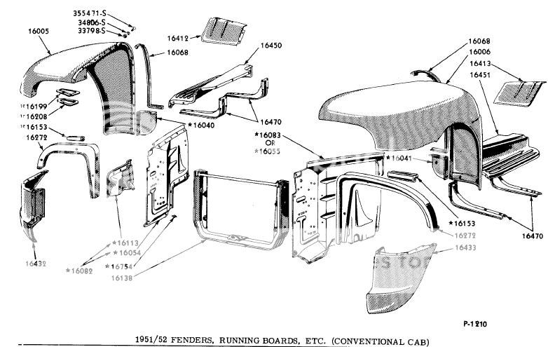 51 F3 To A F1 Need Body Diagram Ford Truck Enthusiasts Forums 4475