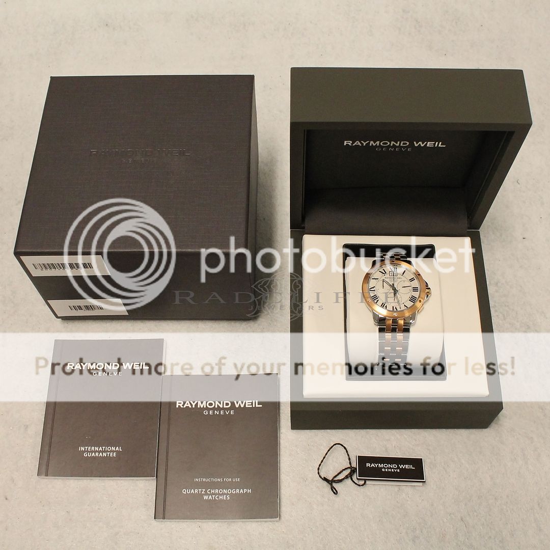 FS- Raymond Weil 4891 TANGO Steel and Rose Gold Plated Chronograph ...