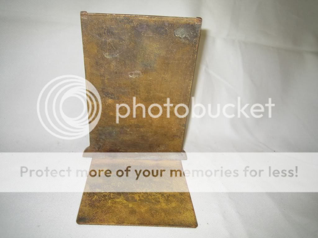 Antique Vintage Brass Jewish Bookend #59 Judaica  